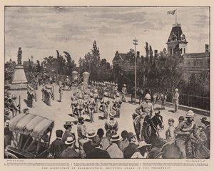 La ocupación de Bloemfontein, montando guardia en la presidencia